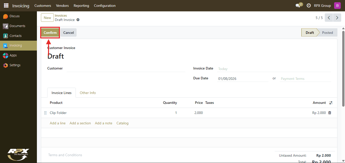 Tampilan Dashboard Admin