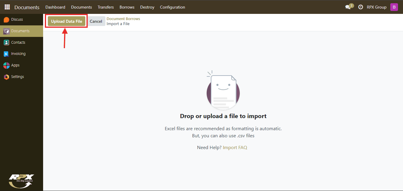 Unggah File Borrow