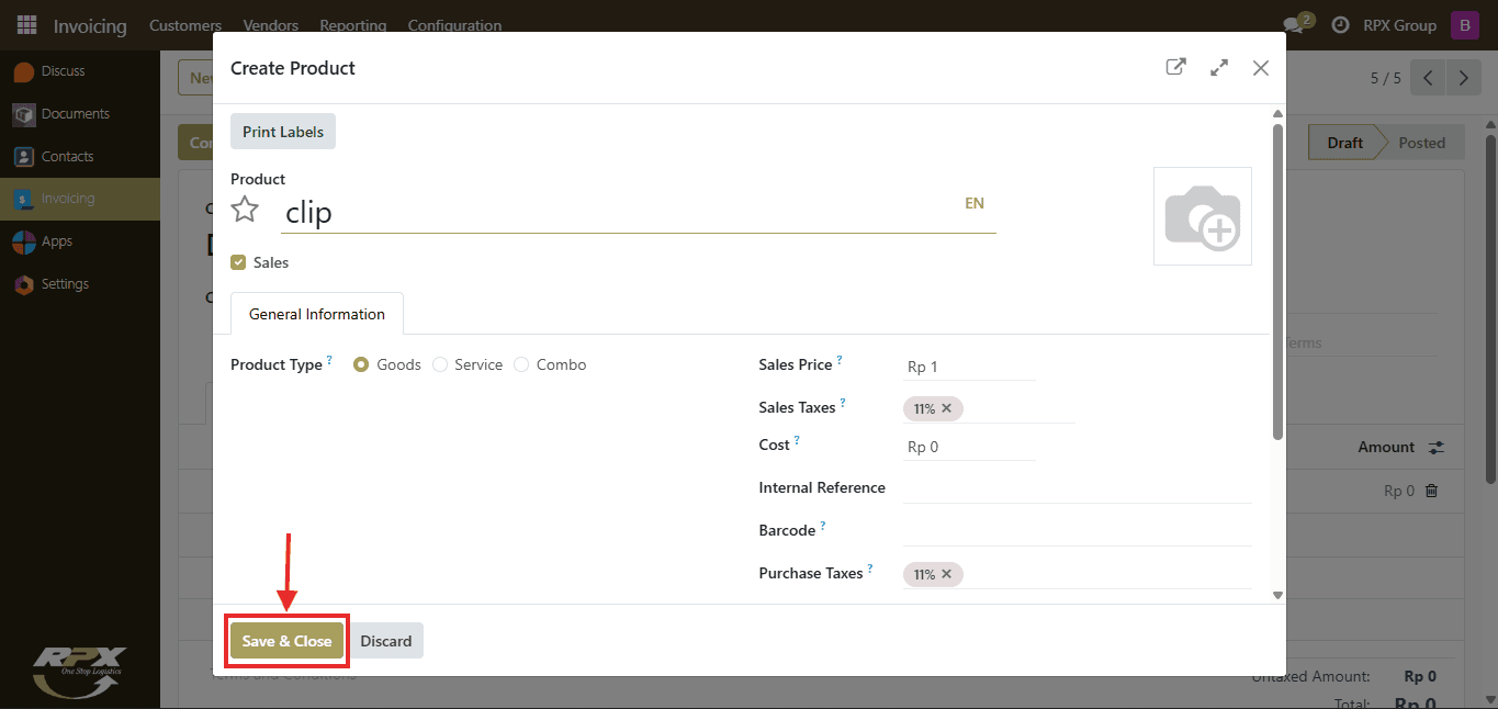 Tampilan Dashboard Admin